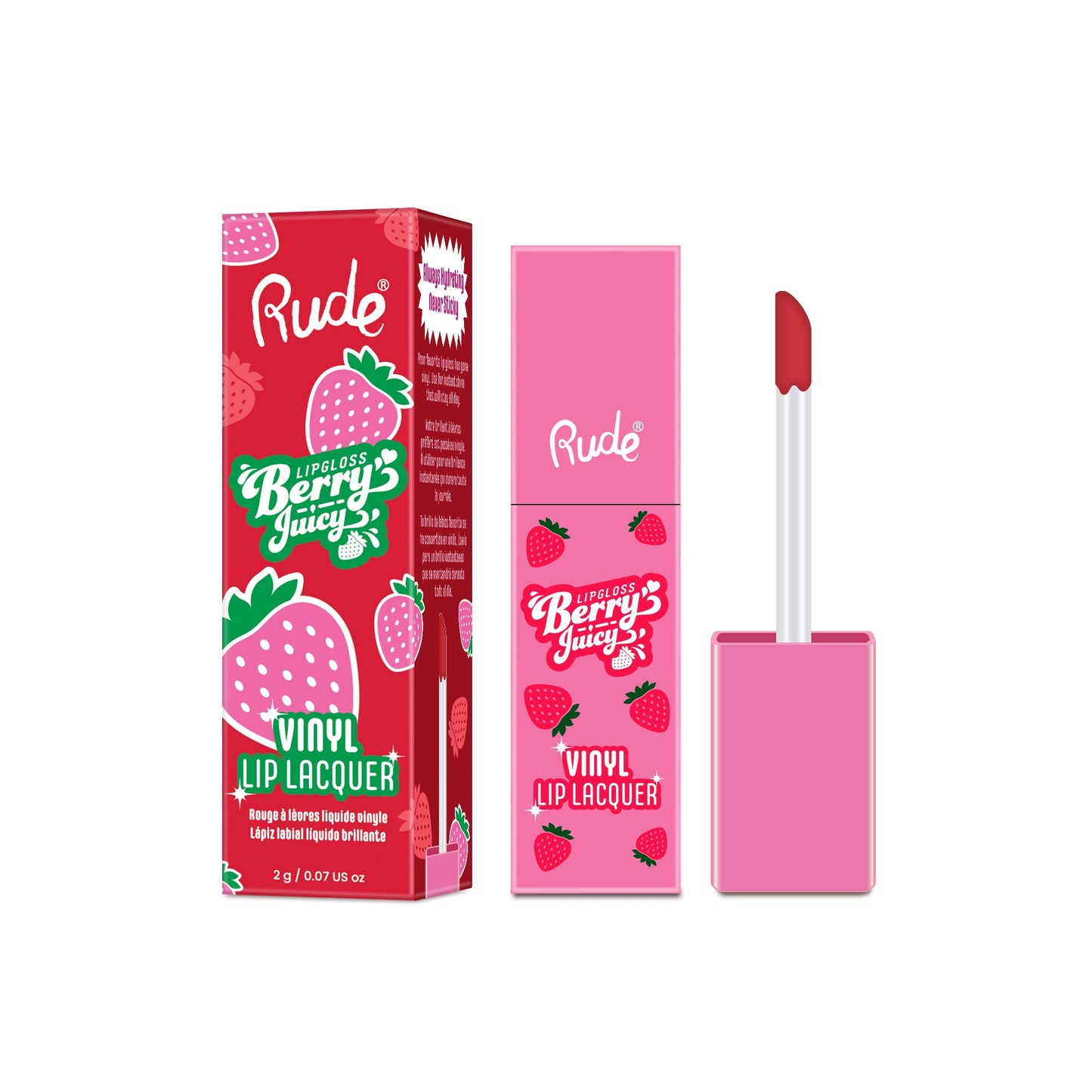 RUDE Berry Juicy Vinyl Lip Lacquer